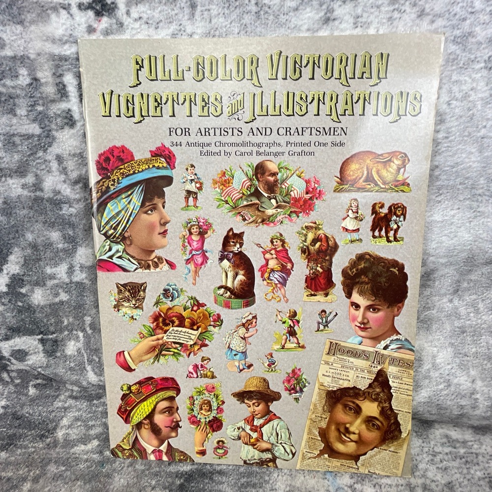 Full-Color Victorian Vignettes Illustrations‎ Artists Craftsmen Chromolithograph